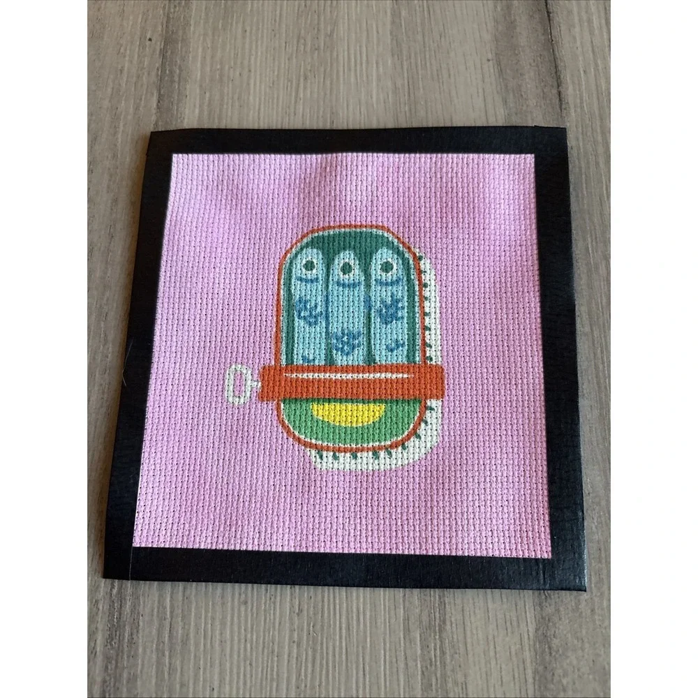 Hand Painted Needlepoint Canvas 14 Mesh 5.75